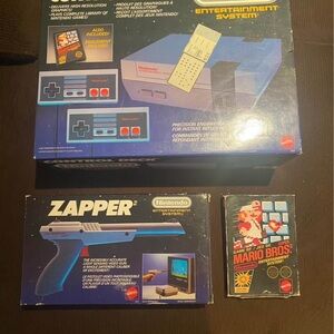 NINTENDO CONTROL DECK Complete/Super Mario Bros/Zapper/Manuals